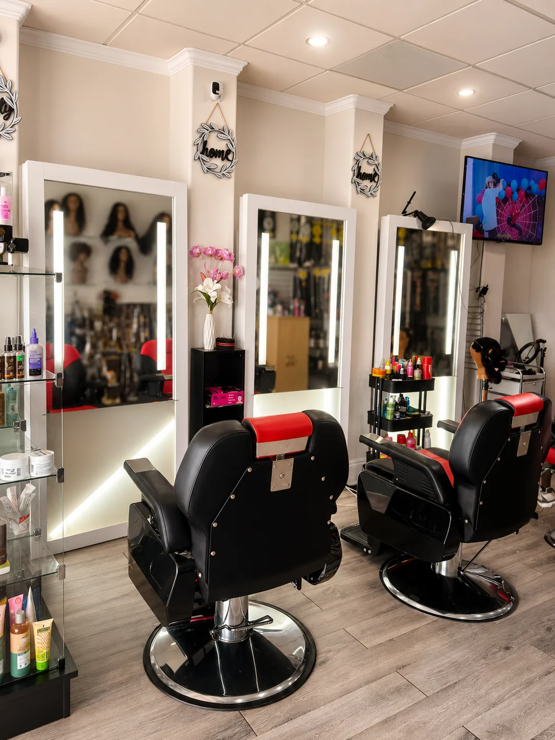 Inside the Stella Braids and Hair Studio in Covina